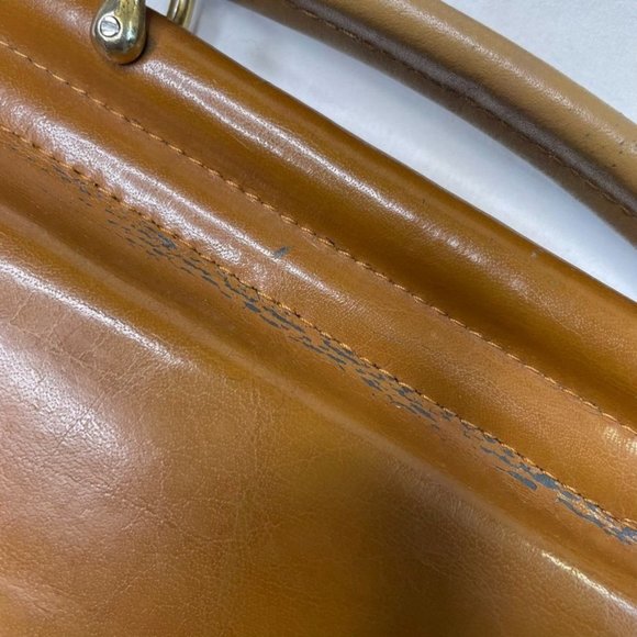 Vintage Belle Rose Black Leather Crossbody Bag Multi Pocket Organizer Handbag u - Picture 8 of 11